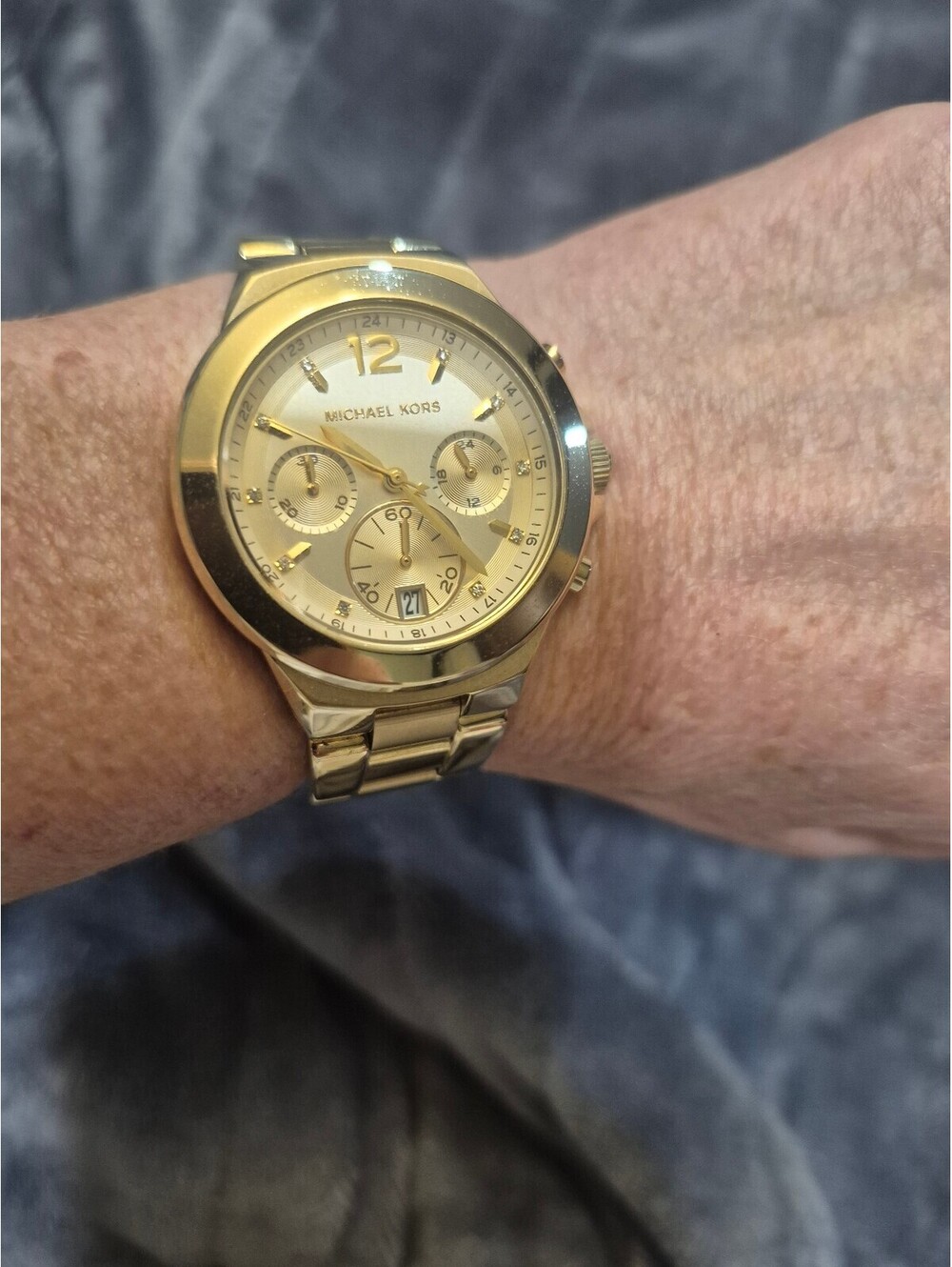 Michael Kors MK6434 Gold Tone Chronograph Watch